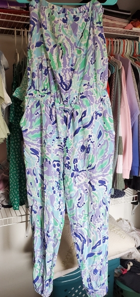 Lilly pulizter emiko nice ink romper size large - Picture 2 of 4